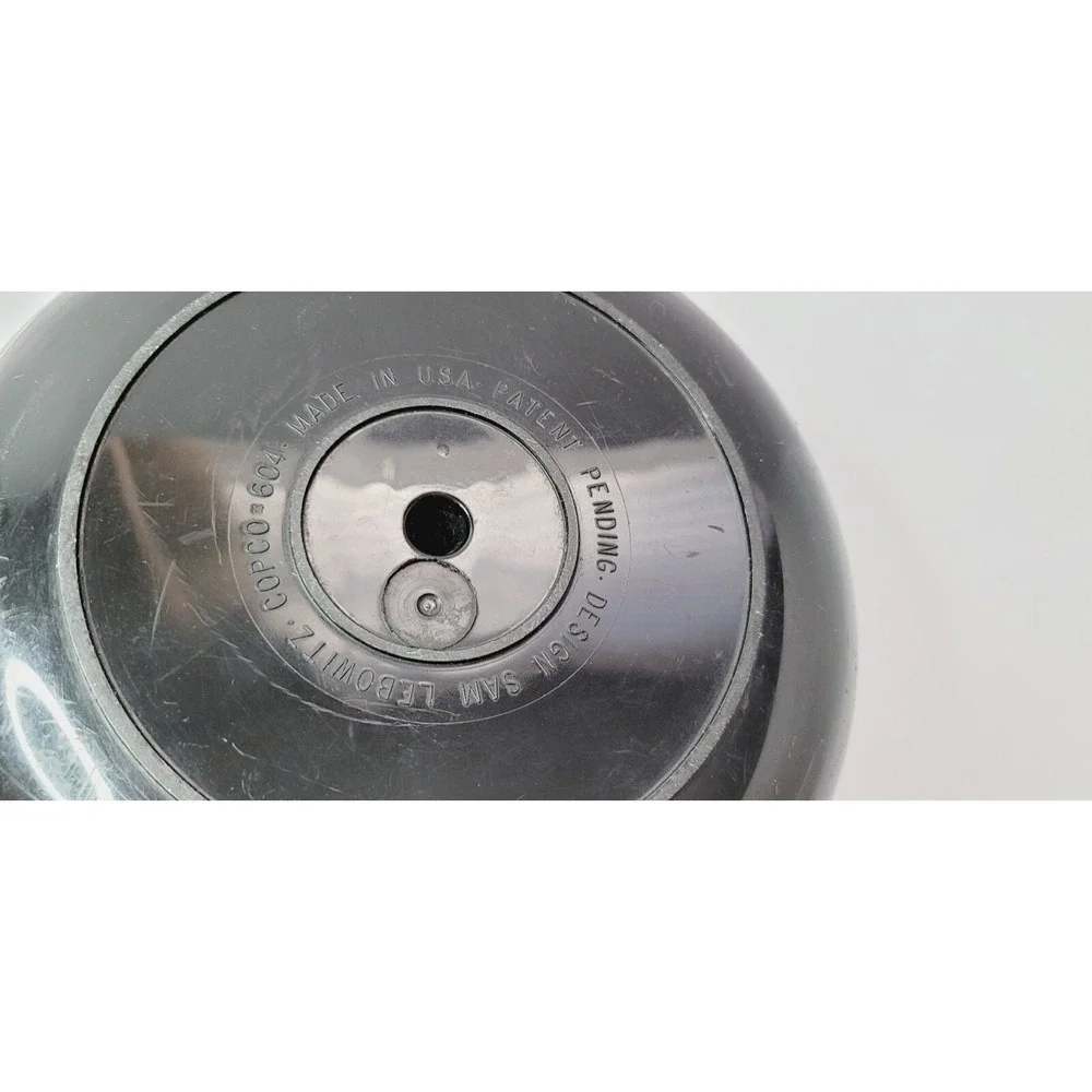 Vintage Black Mid-Century Modern Sam Lebowitz 604 COPCO Salad Spinner USA E9